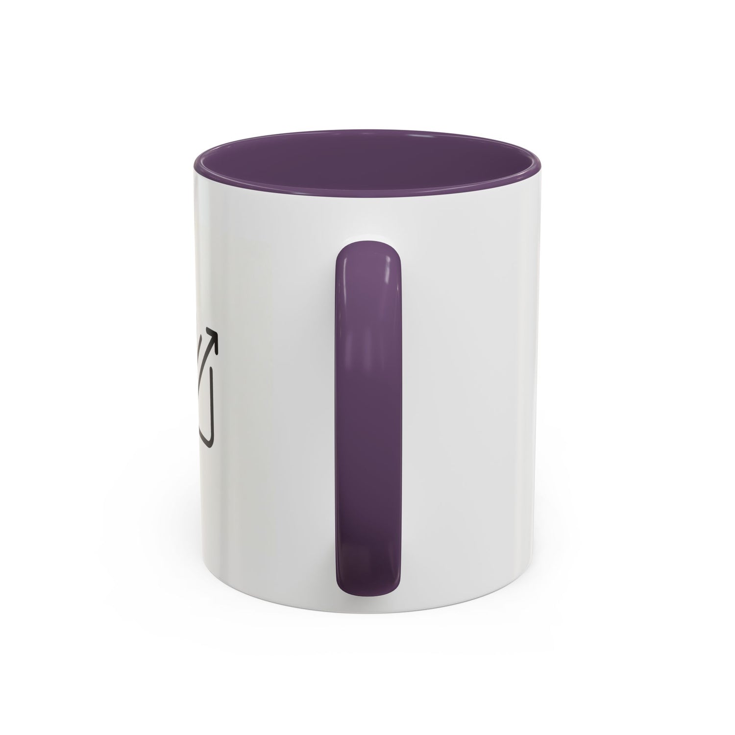 Growth Chart Accent Coffee Mug – Minimalist Rising Trend Design (11/15oz)