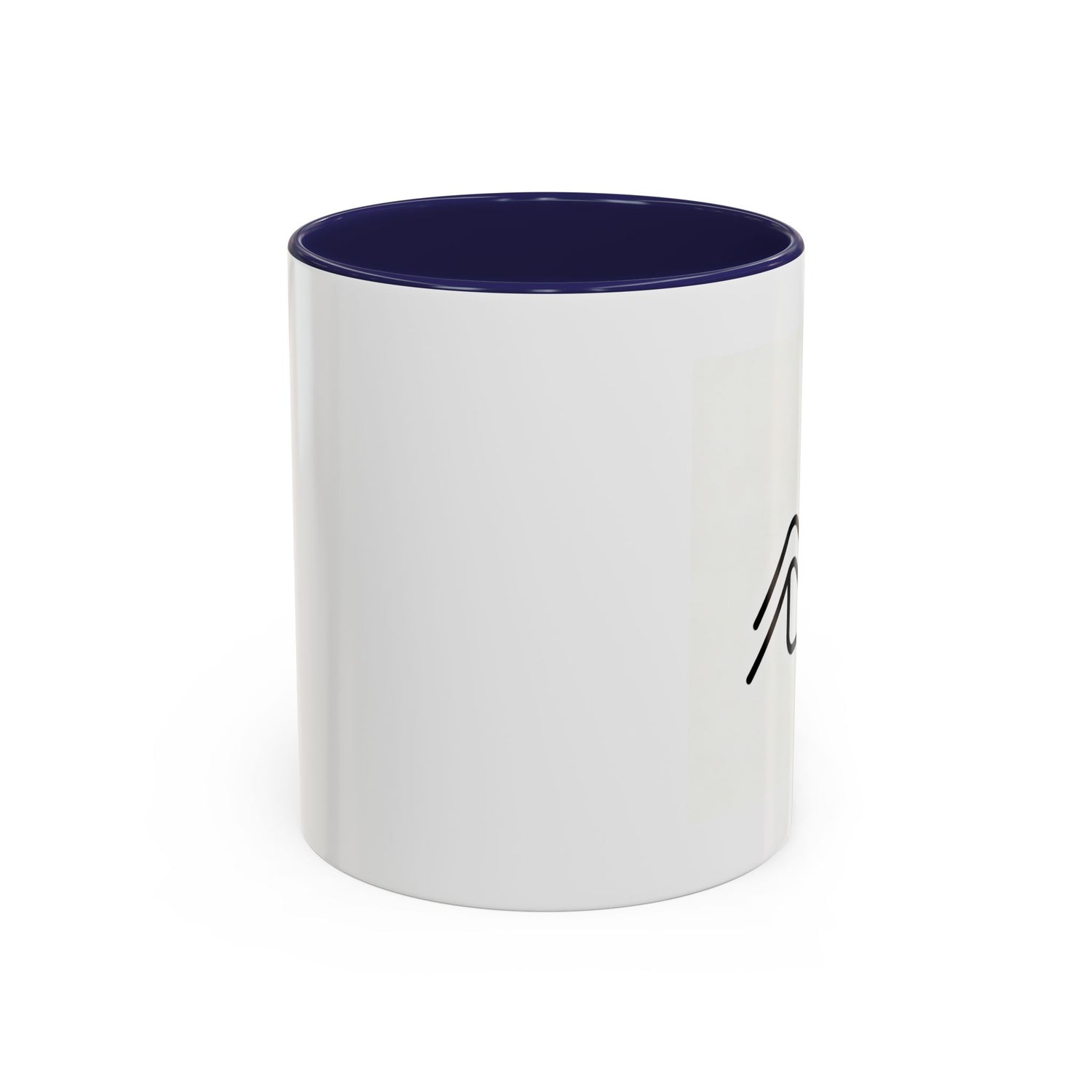 Growth Chart Accent Coffee Mug – Minimalist Rising Trend Design (11/15oz)