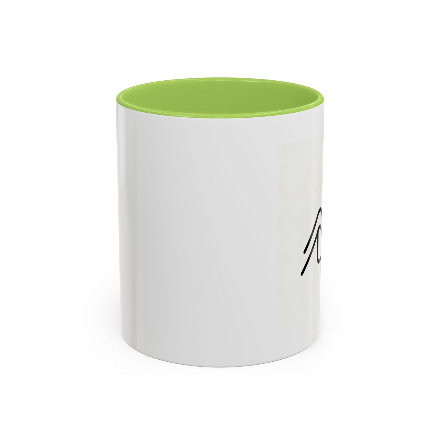 Growth Chart Accent Coffee Mug – Minimalist Rising Trend Design (11/15oz)