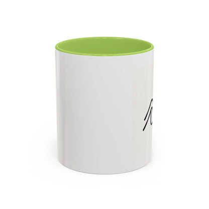 Growth Chart Accent Coffee Mug – Minimalist Rising Trend Design (11/15oz)
