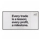 Desk Mat — "In the market’s chaos, discipline builds fortune" Motivational Trading Desk Mat