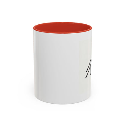 Growth Chart Accent Coffee Mug – Minimalist Rising Trend Design (11/15oz)