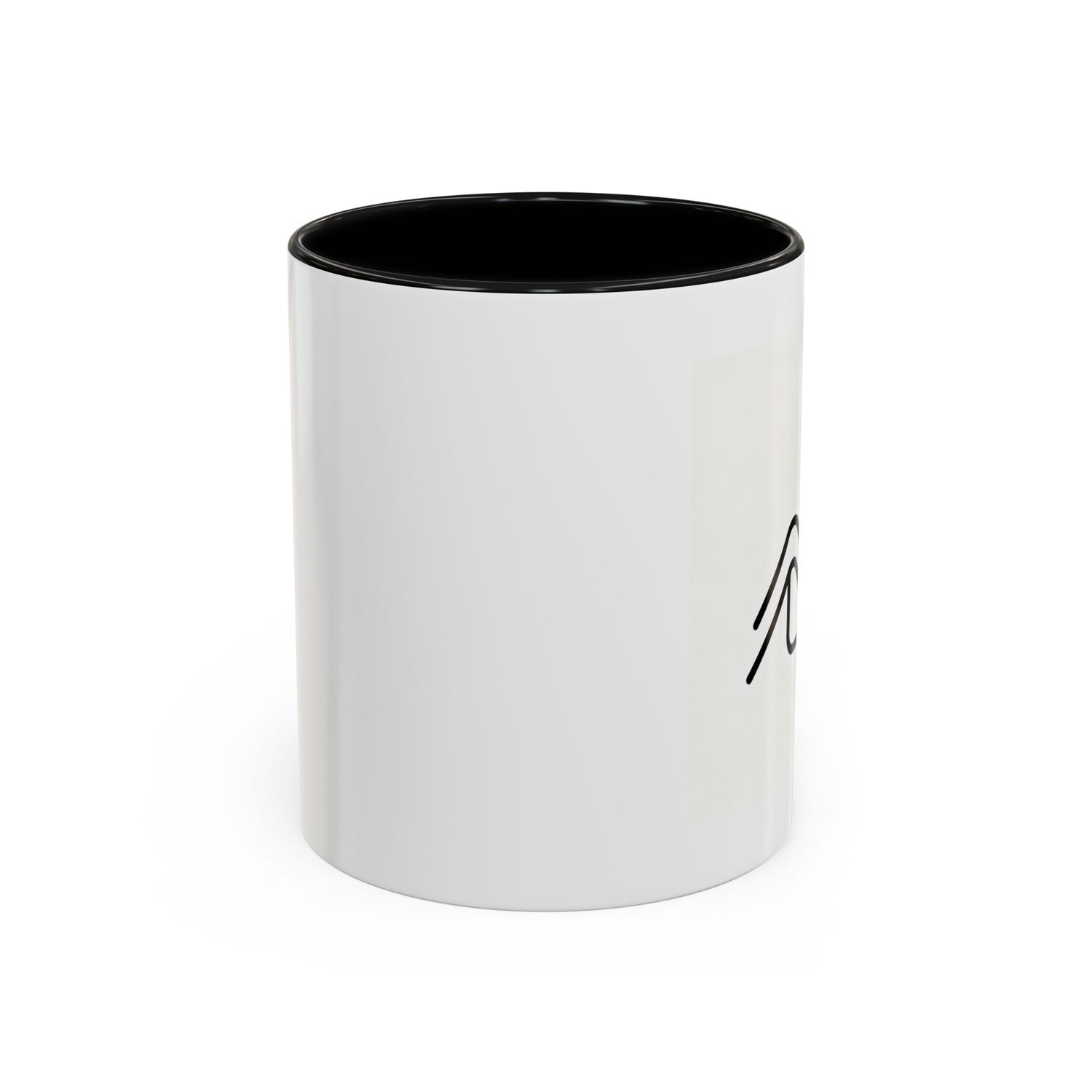 Growth Chart Accent Coffee Mug – Minimalist Rising Trend Design (11/15oz)