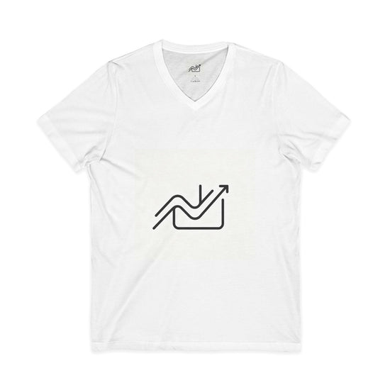 Trading Discipline V-Neck Tee — "In trading, discipline turns hope into strategy"