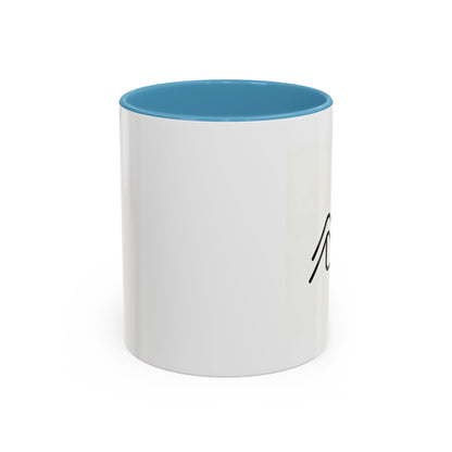 Growth Chart Accent Coffee Mug – Minimalist Rising Trend Design (11/15oz)