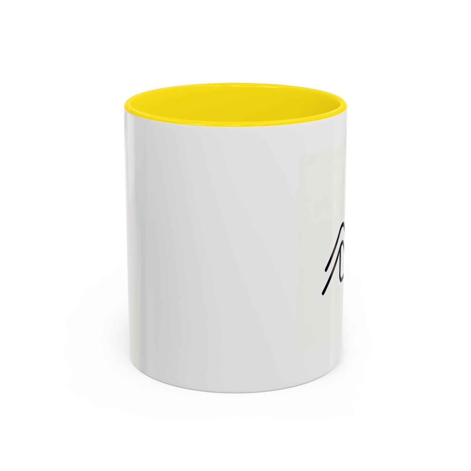 Growth Chart Accent Coffee Mug – Minimalist Rising Trend Design (11/15oz)