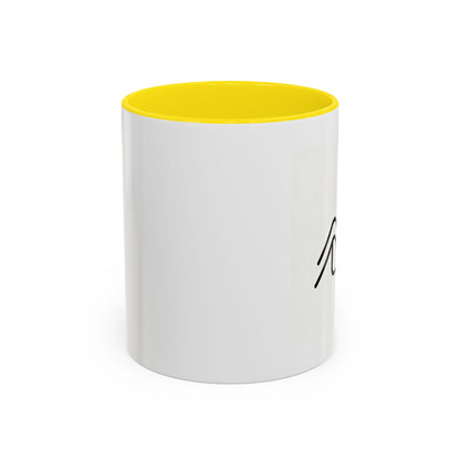 Growth Chart Accent Coffee Mug – Minimalist Rising Trend Design (11/15oz)