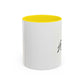 Growth Chart Accent Coffee Mug – Minimalist Rising Trend Design (11/15oz)