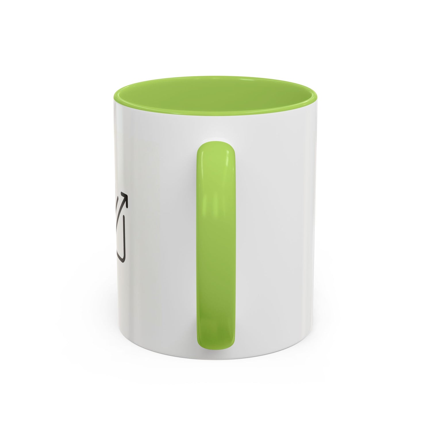 Growth Chart Accent Coffee Mug – Minimalist Rising Trend Design (11/15oz)