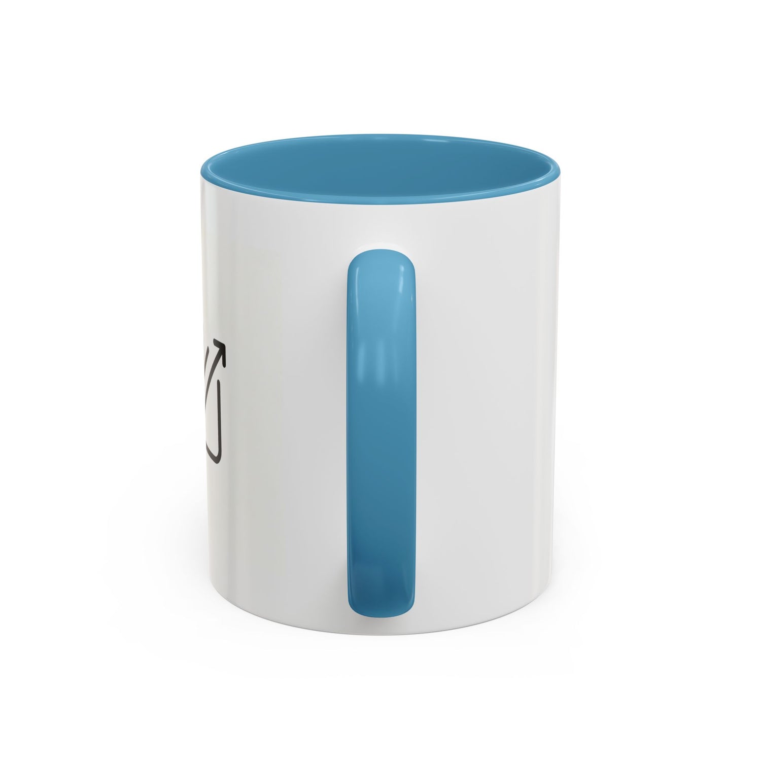 Growth Chart Accent Coffee Mug – Minimalist Rising Trend Design (11/15oz)
