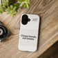 Phone Case — "Chase trends, not losses." Minimalist Finance Quote