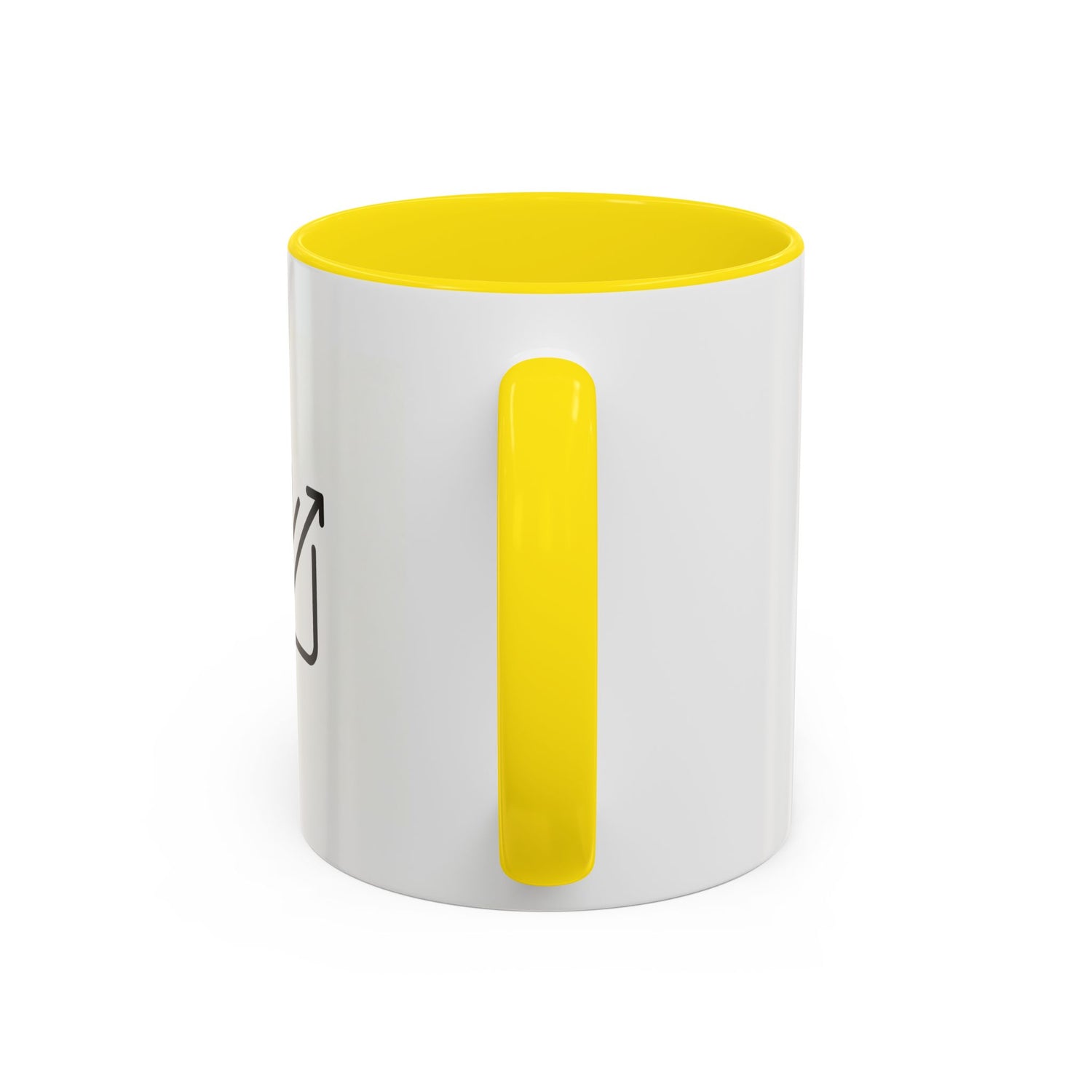 Growth Chart Accent Coffee Mug – Minimalist Rising Trend Design (11/15oz)