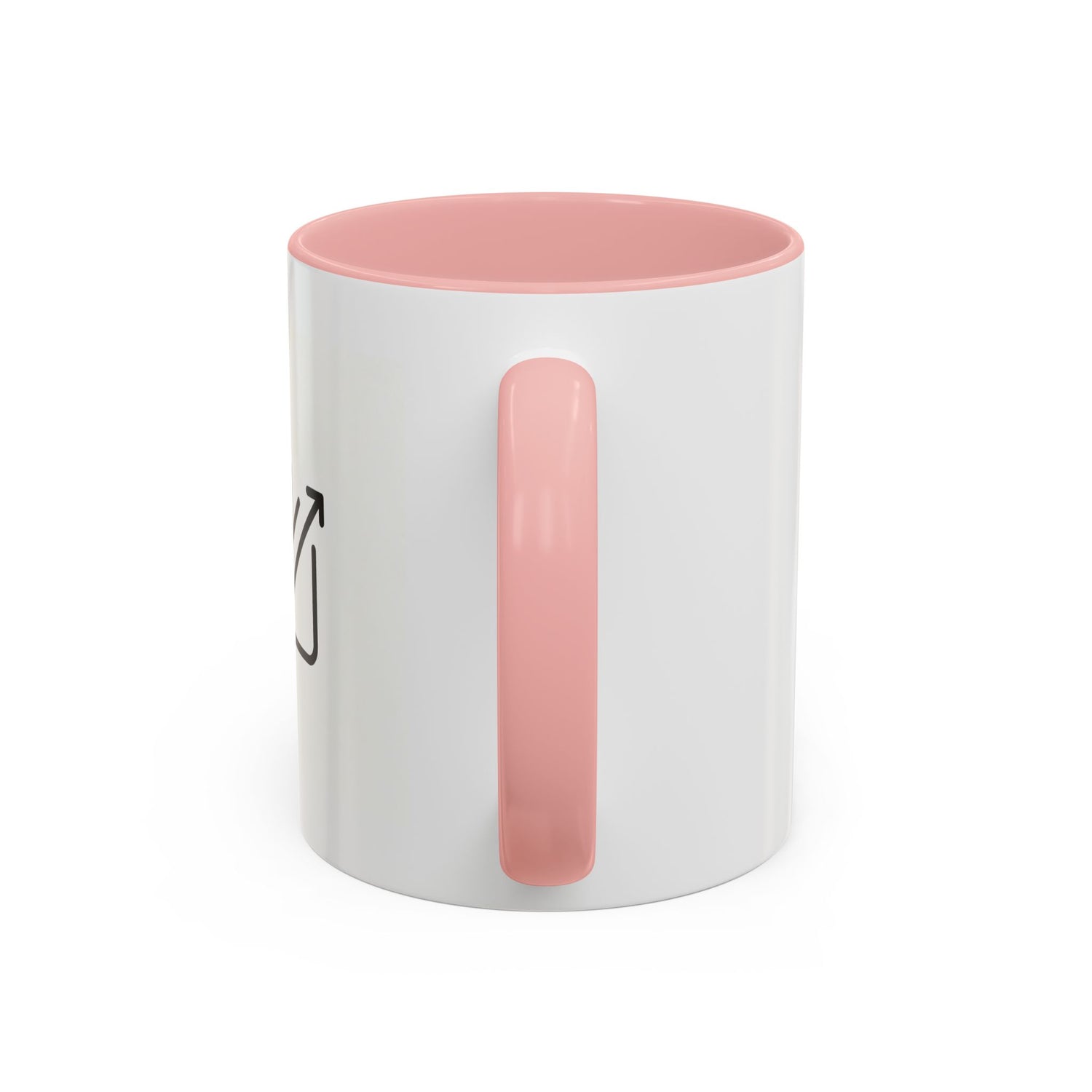 Growth Chart Accent Coffee Mug – Minimalist Rising Trend Design (11/15oz)